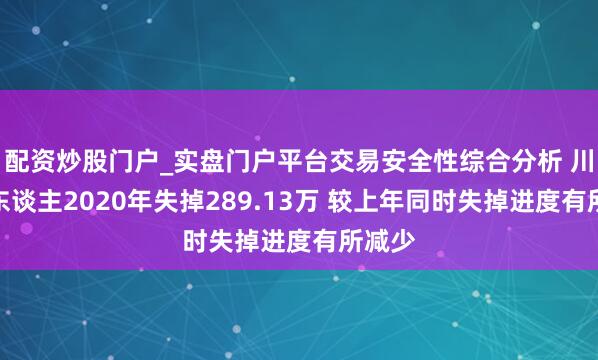 配资炒股门户_实盘门户平台交易安全性综合分析 川机器东谈主2020年失掉289.13万 较上年同时失掉进度有所减少